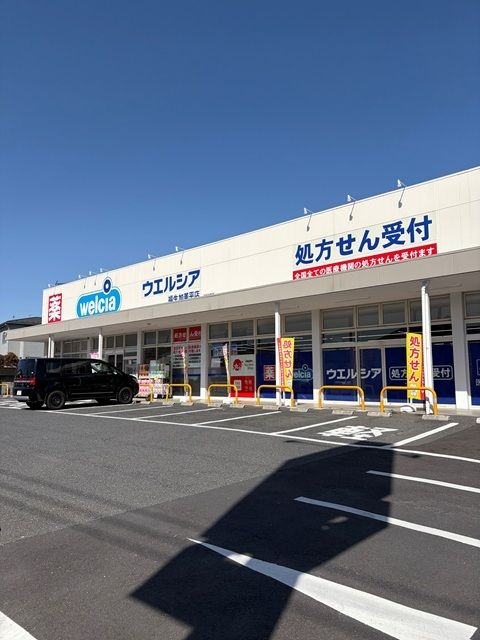 近くのウエルシア福生加美平店まで200m（徒歩3分）
