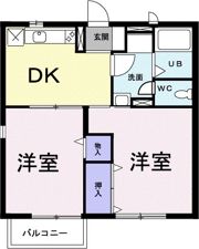 サンパティークおかもとAの間取り画像