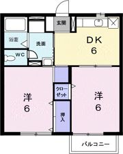 シャン・ド・フルールAの間取り画像
