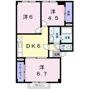 メゾン・アンソレイエⅠAの間取り画像