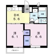 サンテラス窪 Cの間取り画像