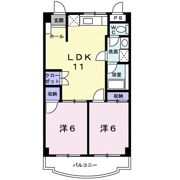 コーポ高良の間取り画像