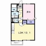 クレセントコーポの間取り画像