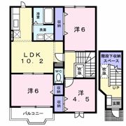 コーポラスフジタの間取り画像