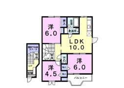 エスポワール針田 Aの間取り画像