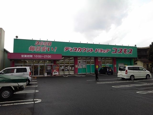 近くのドラッグコスモス日ノ出店まで600m（徒歩8分）