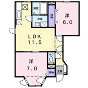 セレッソハイツBの間取り画像
