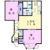 セレッソハイツCの間取り画像