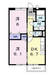 シャトー野口Ⅱの間取り画像