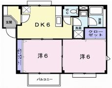 ドミールⅠの間取り画像