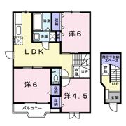 クレストール富沢の間取り画像