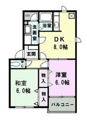 ハイツブロ－ドの間取り画像