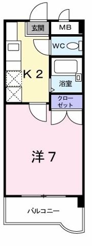 エスポワ－ル粕屋の間取り画像