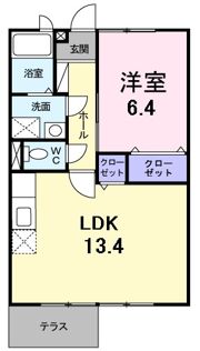 グリーンハイツⅠの間取り画像