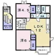 クレスト－ル綾の間取り画像