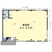 西川田町事務所の間取り画像