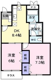 ディアプレイス1の間取り画像