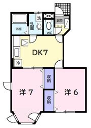 クレストタウンBの間取り画像