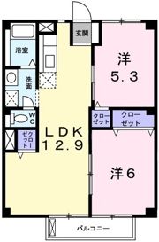 フレールカーサの間取り画像