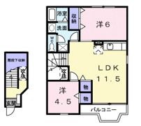 クレール米山の間取り画像