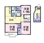 クレストール赤代の間取り画像