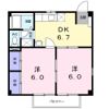 グリーンハイム中社の間取り画像