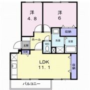 コンフォート鎌田の間取り画像