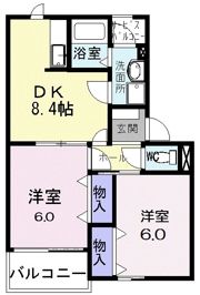 ロイヤルタウンDの間取り画像