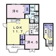 クレストール新生Bの間取り画像