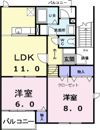 リバ－サイド 藤の間取り画像