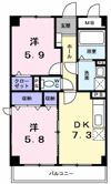 グランデール 一本松の間取り画像