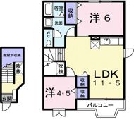 クレストール根木Aの間取り画像