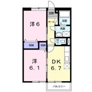 ファミール三次B棟の間取り画像