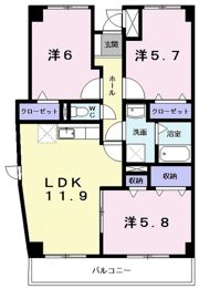 シャン・ド・フルールの間取り画像
