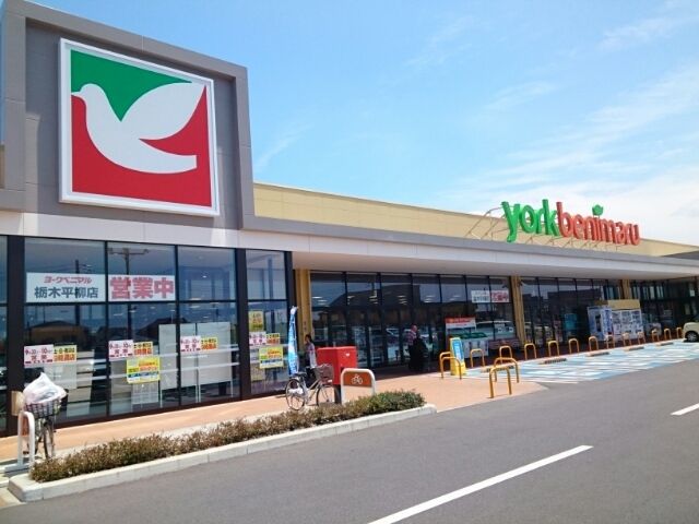 近くのヨークベニマル栃木平柳店まで800m（徒歩10分）