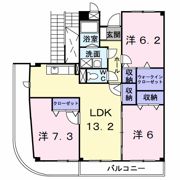 ユーアイマンション・赤坂の間取り画像