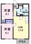 アルカディアⅡの間取り画像