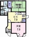 コーポ ロアール Bの間取り画像