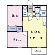ツインヒルズ Cの間取り画像