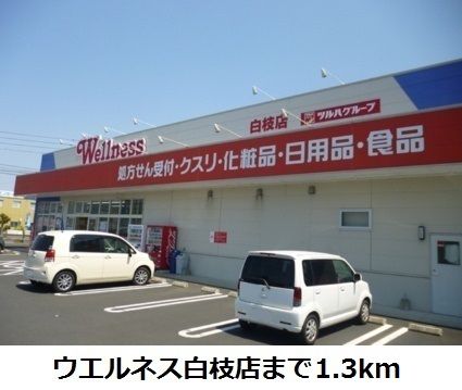 近くのドラッグストアまで1,300m（徒歩17分）