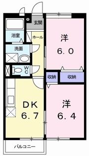 エルディム枝川Ⅰの間取り画像