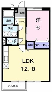 エルディム枝川Ⅱの間取り画像