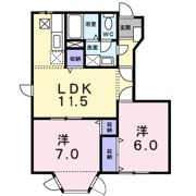 シュピーレン空港通Aの間取り画像