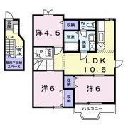 クレストール飛天Aの間取り画像