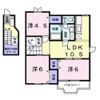 クレストール飛天Aの間取り画像