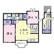 クレストールたんぽぽAの間取り画像