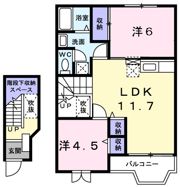 クレアールⅠの間取り画像