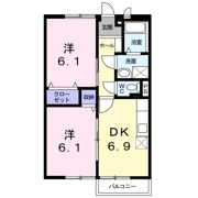 センターベルAの間取り画像