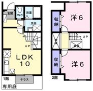 ヴィラージュ長畑Iの間取り画像