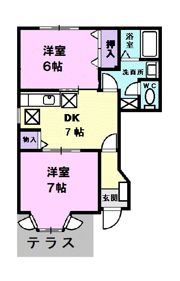 サンヴィレッジ南川の間取り画像
